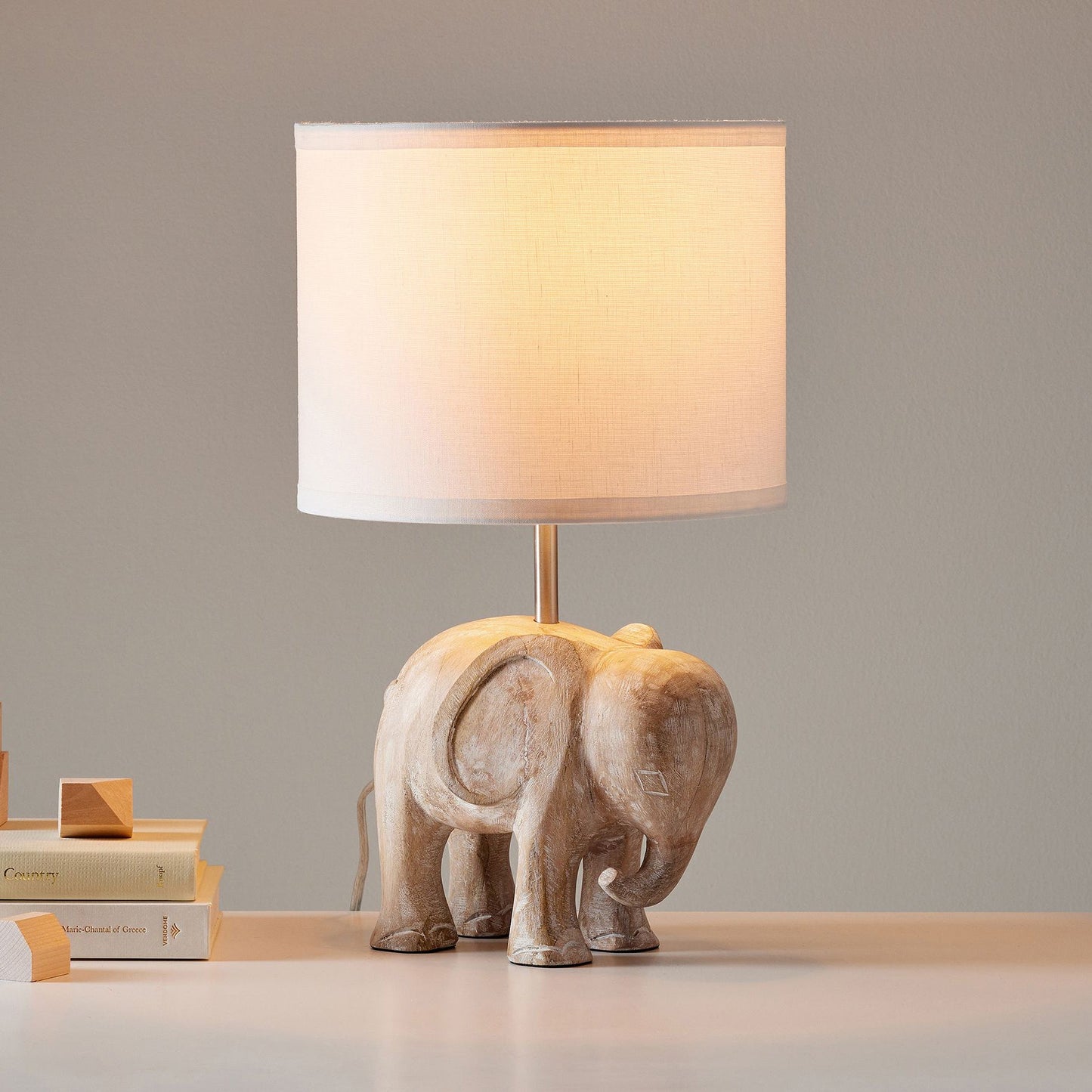 Lysor Wood Animal Table Lamp