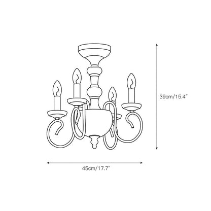 Wynen Semi Flush Ceiling Light