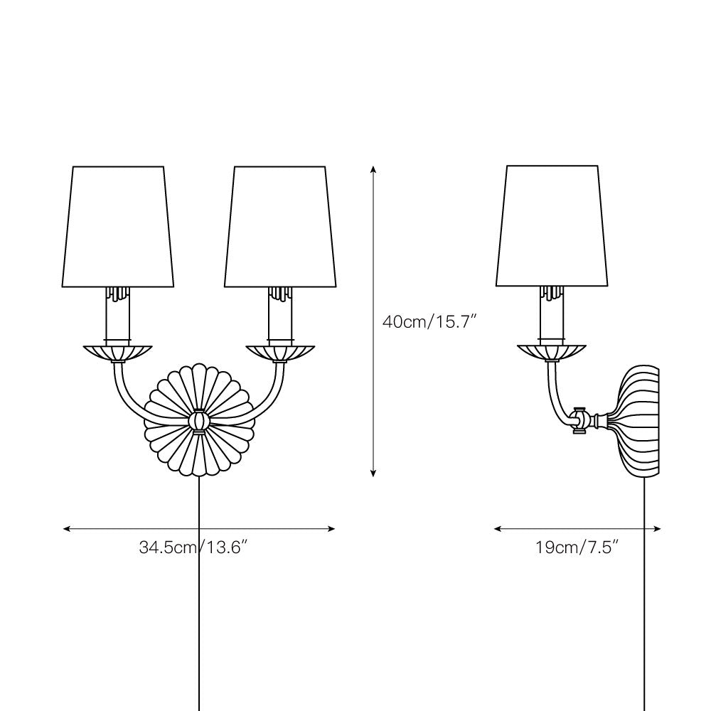 Rimini Plug-in Wall Sconce