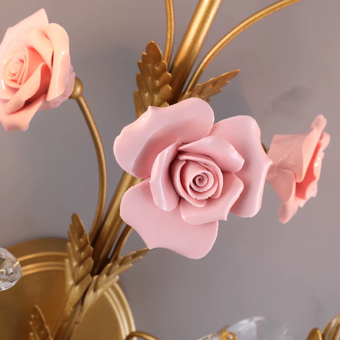 Ceramic Rose Vine Sconce