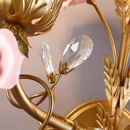 Ceramic Rose Vine Sconce
