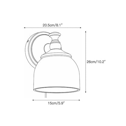 Chart Glass Plug-in Wall Sconce