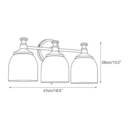 Chart Glass Plug-in Wall Sconce
