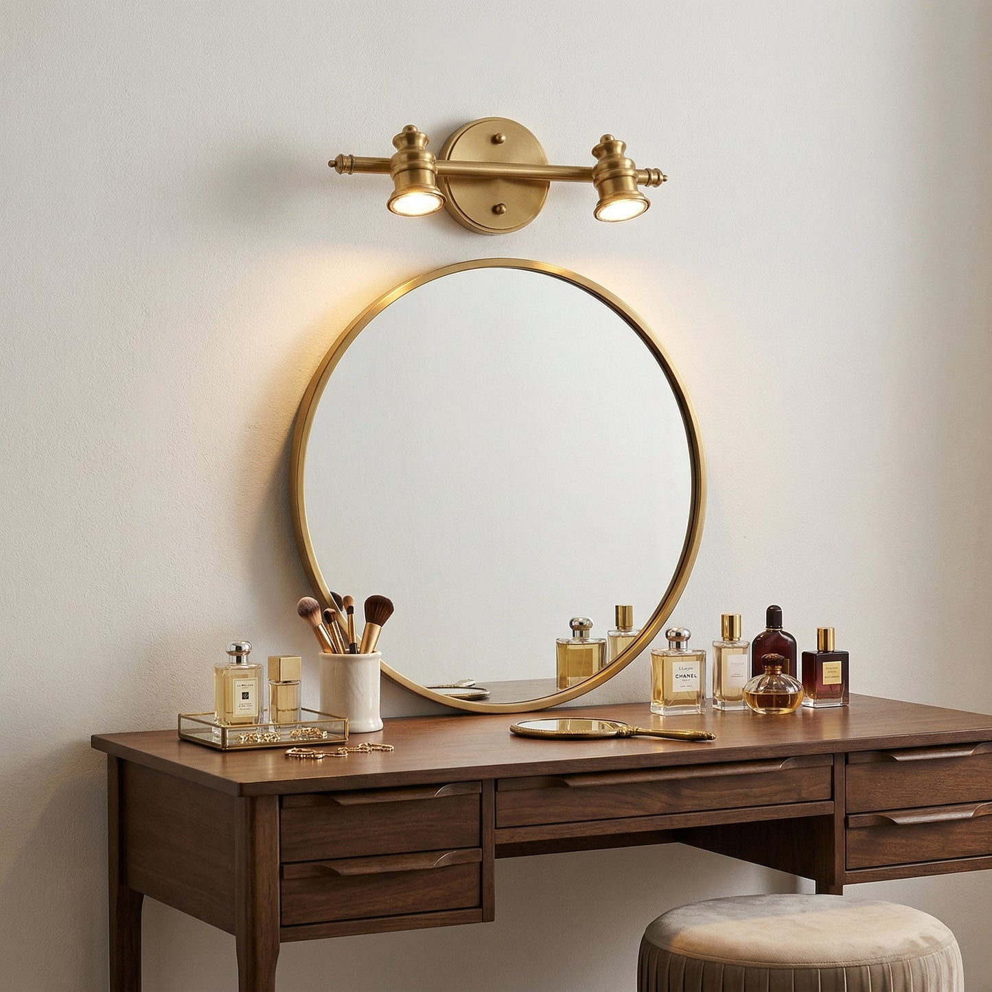 Doria Brass Wall Lamp