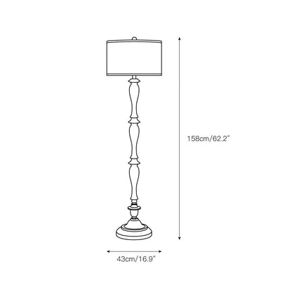 Pezenas Wood Effect Floor Lamp