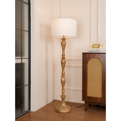 Pezenas Wood Effect Floor Lamp