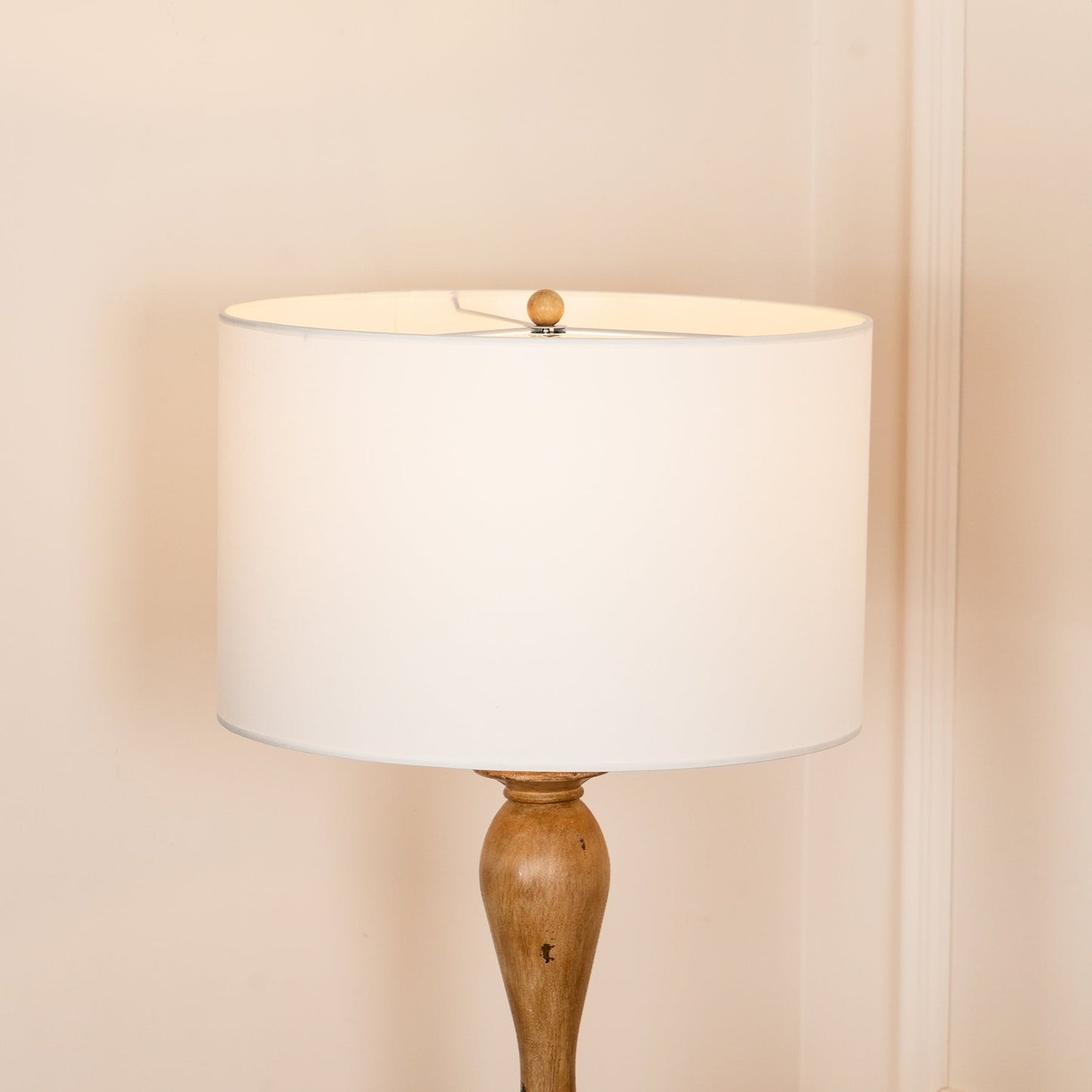 Pezenas Wood Effect Floor Lamp