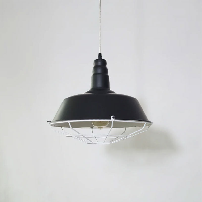 Red Barn Dome Pendant Light