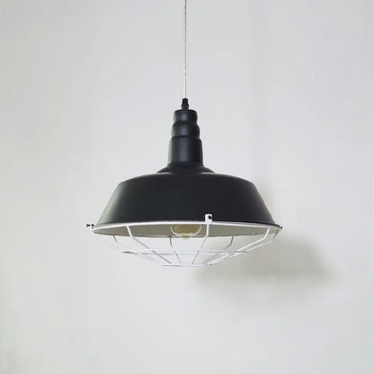 Red Barn Dome Pendant Light