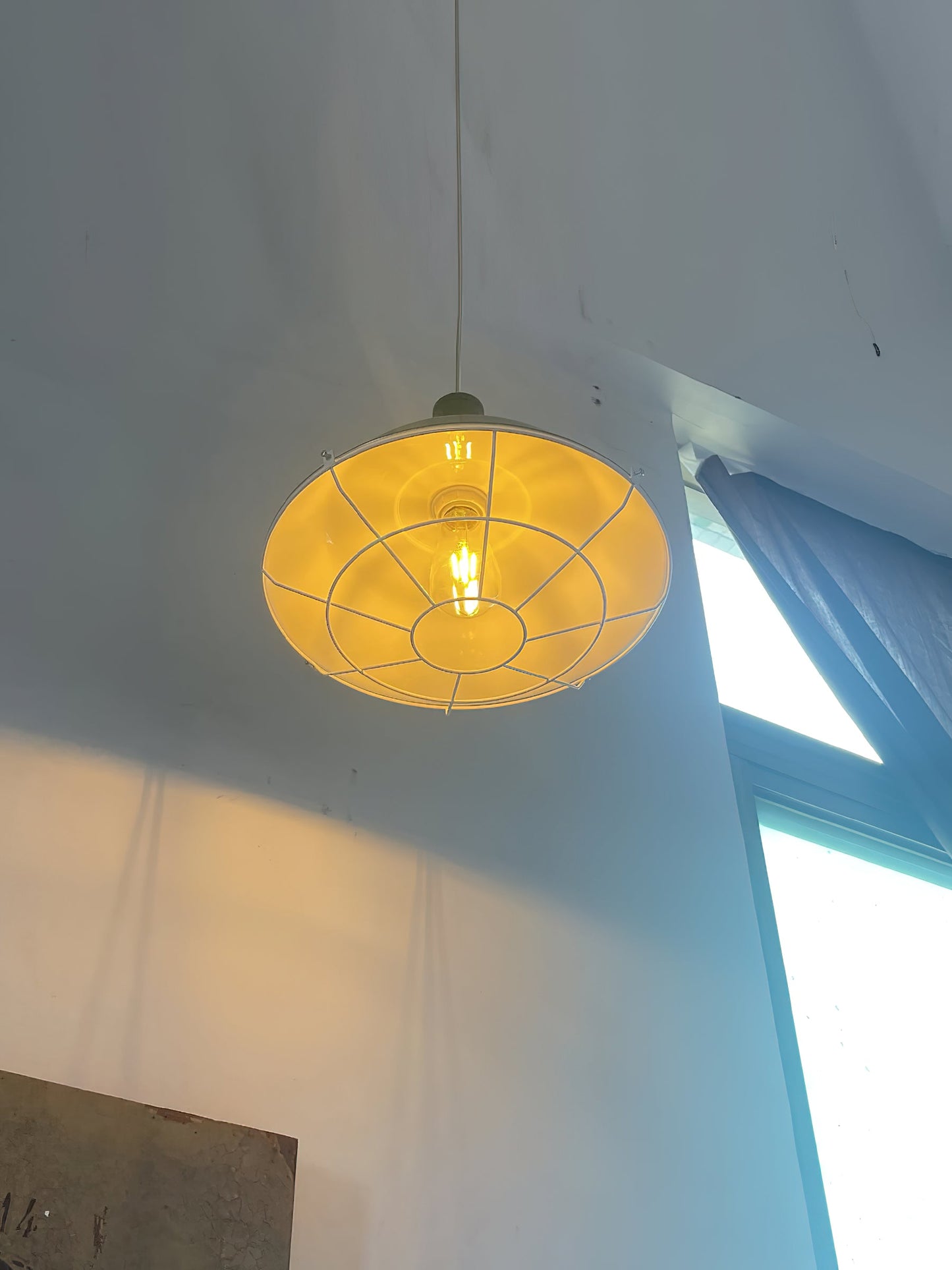 Red Barn Dome Pendant Light