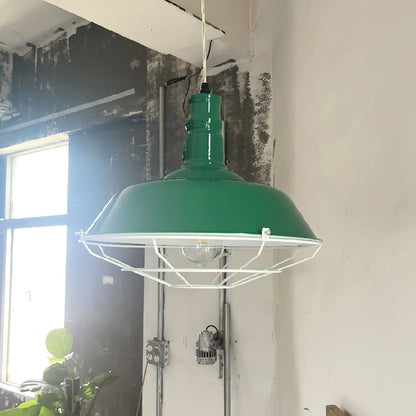 Red Barn Dome Pendant Light