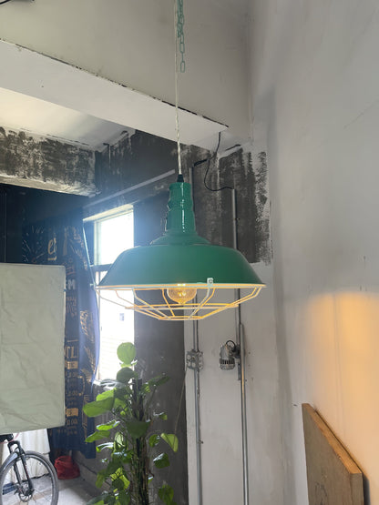 Red Barn Dome Pendant Light
