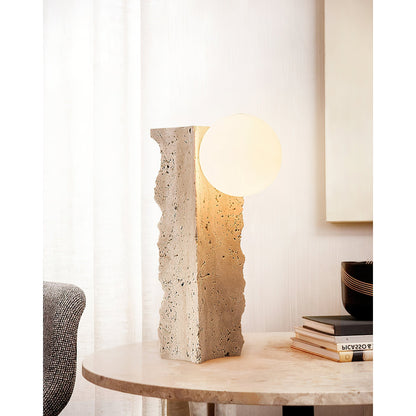 Kiria Travertine Table Lamp