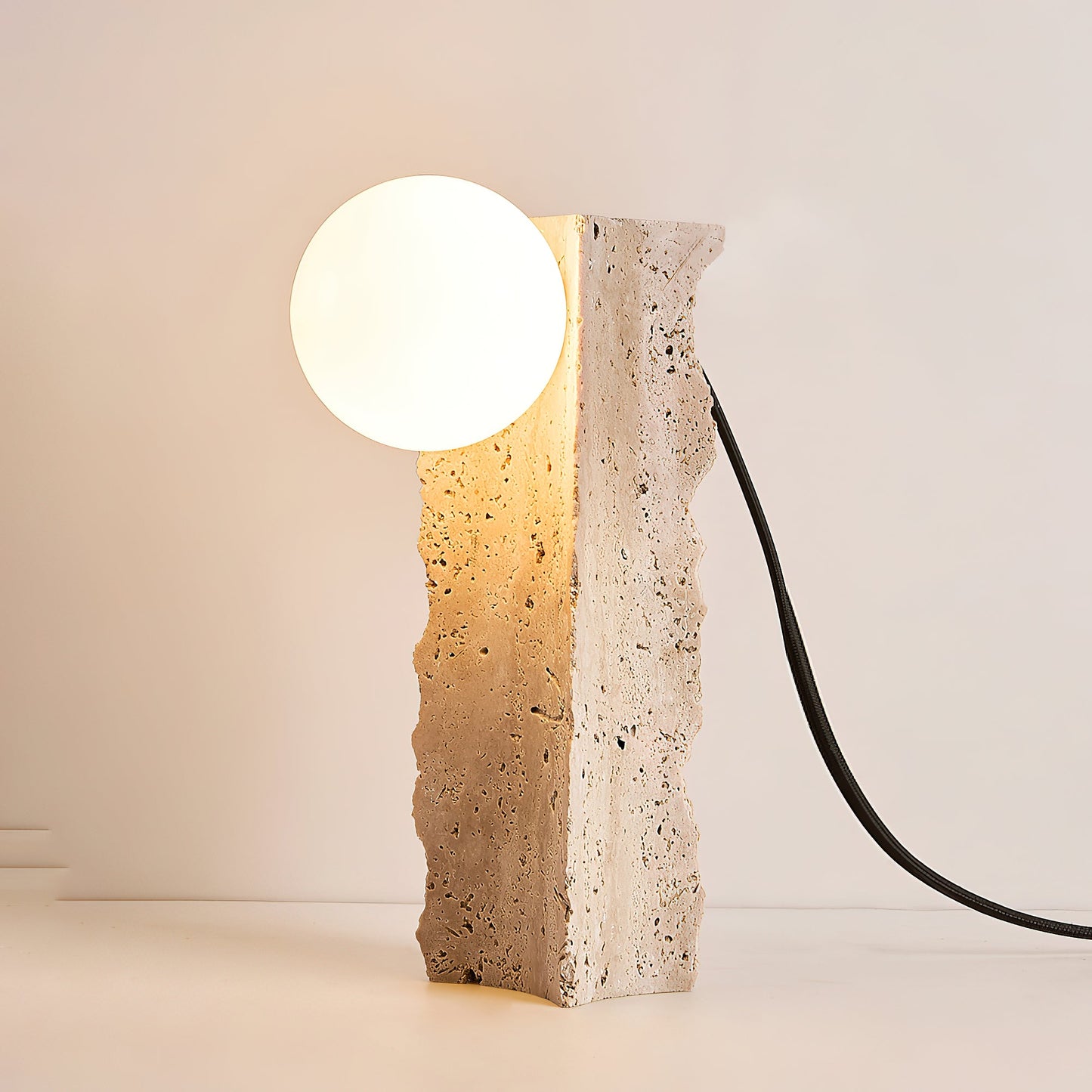 Kiria Travertine Table Lamp