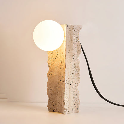 Kiria Travertine Table Lamp