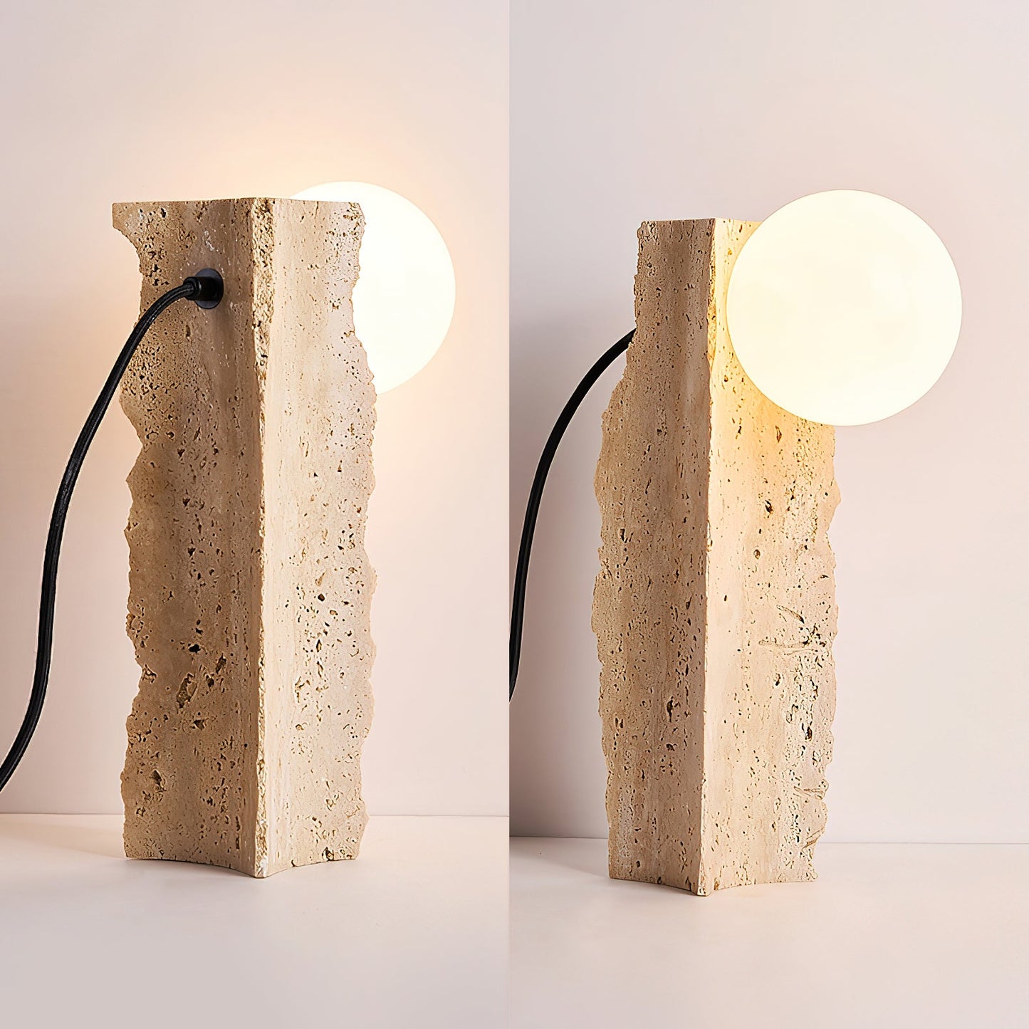 Kiria Travertine Table Lamp