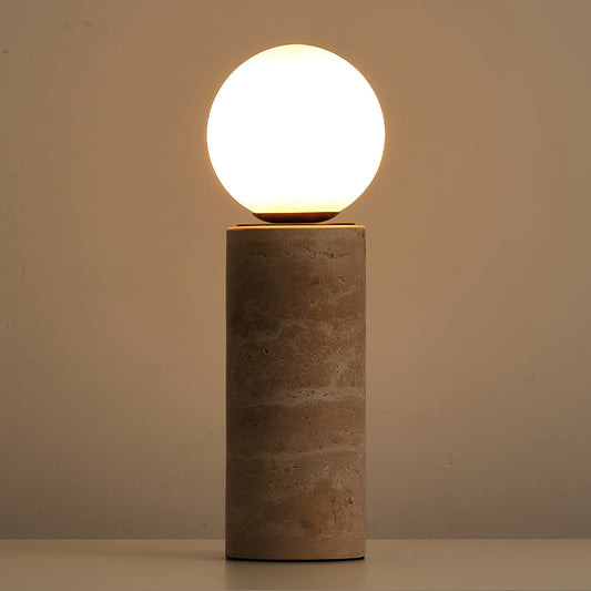 Aurelis Travertine Table Lamp