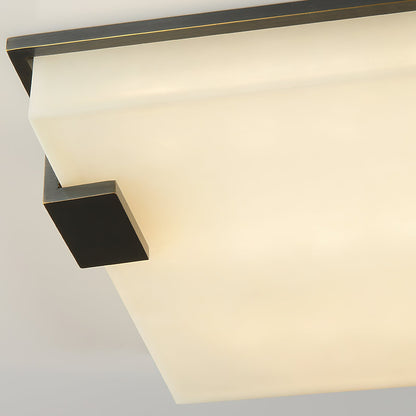 Sudbury Flush Mount Alabaster Ceiling Light
