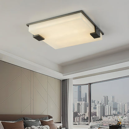Sudbury Flush Mount Alabaster Ceiling Light