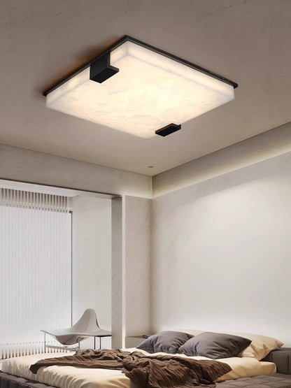 Sudbury Flush Mount Alabaster Ceiling Light