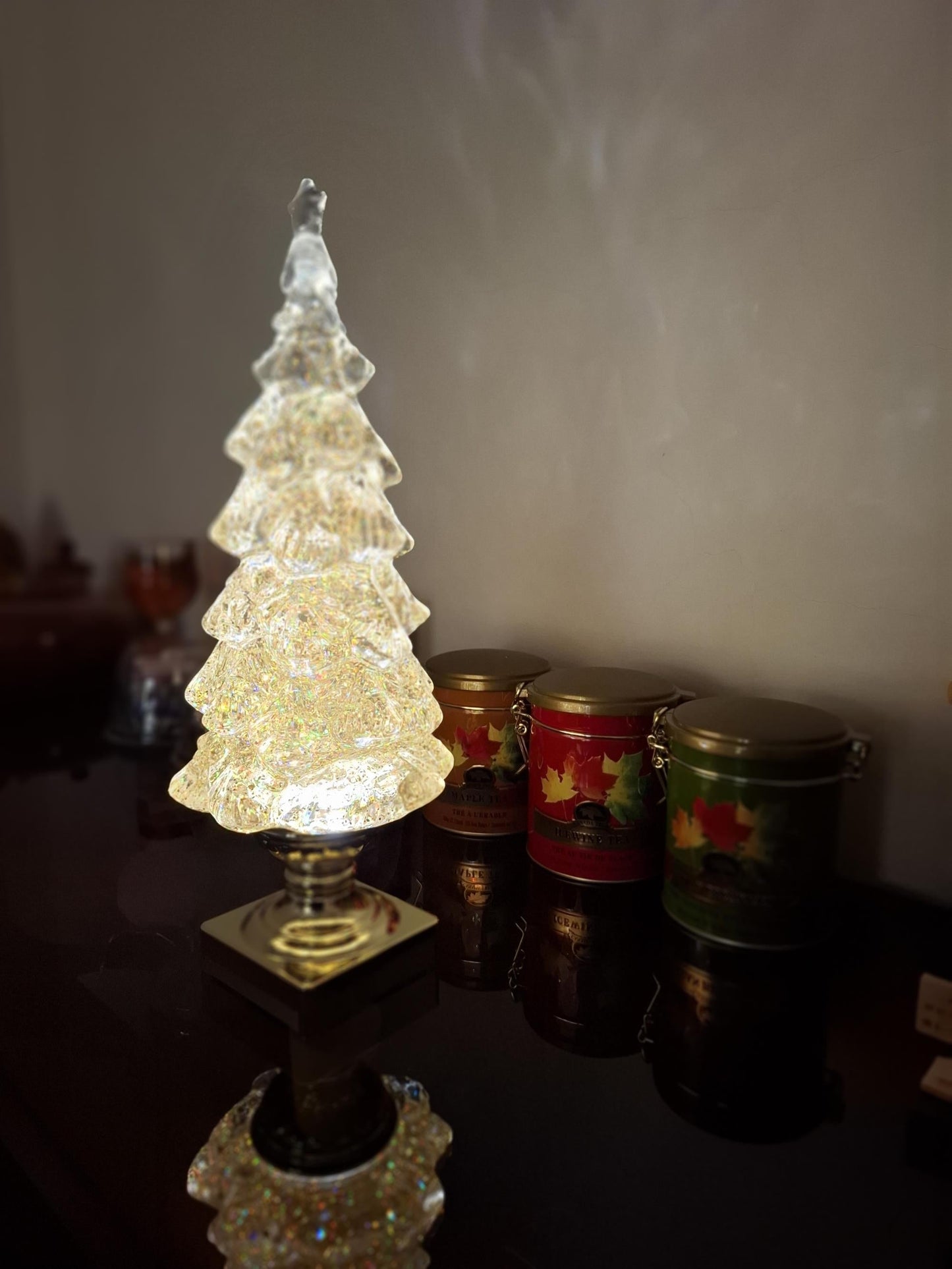 Crystal Xmas Tree Table Lamp (built-in battery)