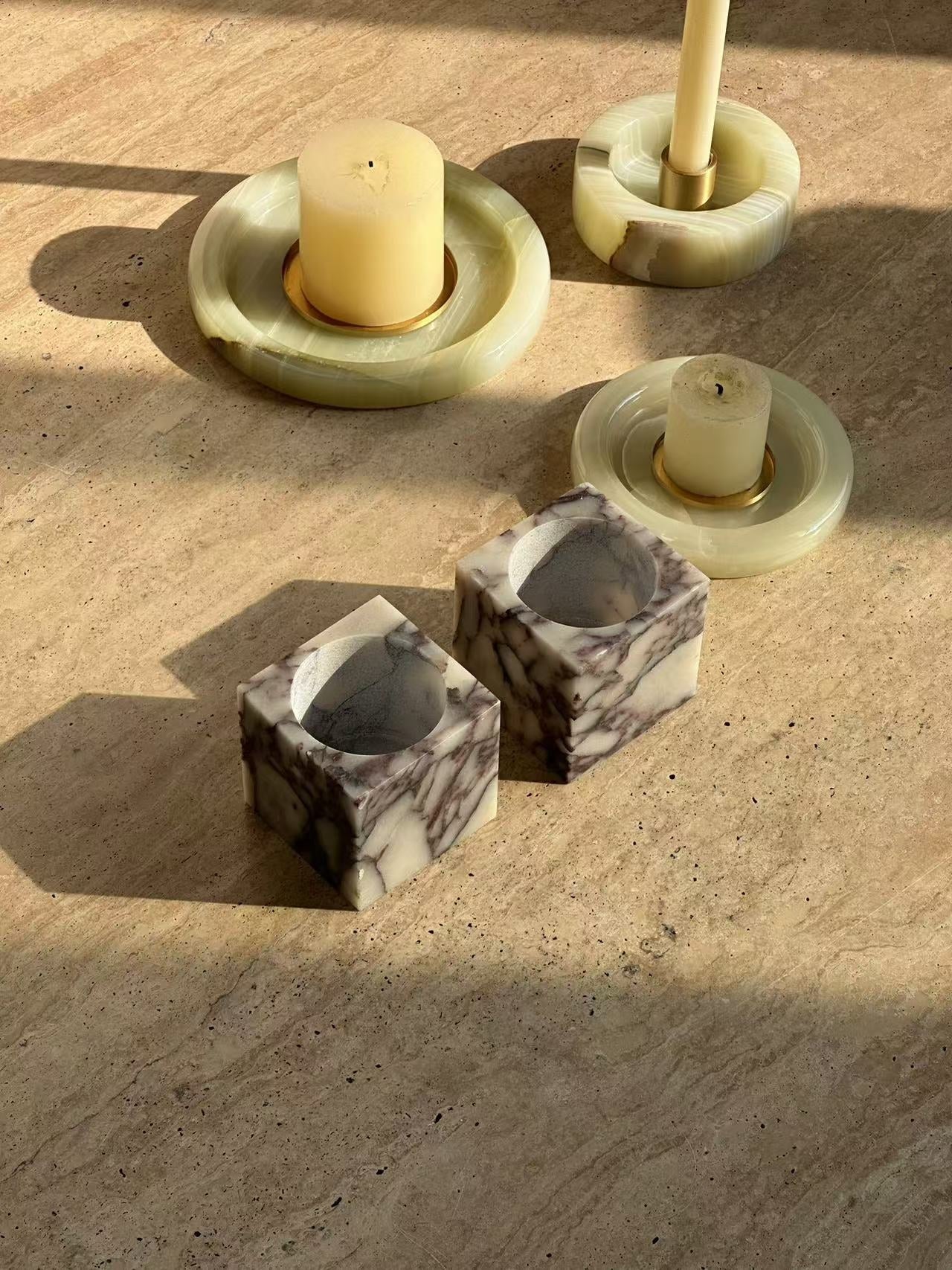 Cube Marble Table Lamp