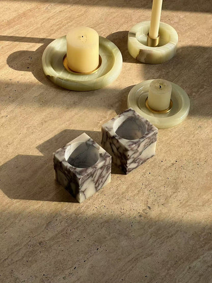 Cube Marble Table Lamp