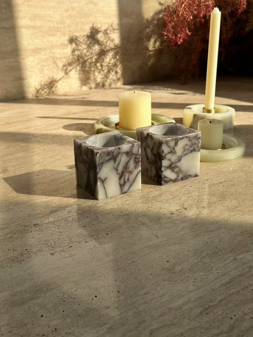Cube Marble Table Lamp