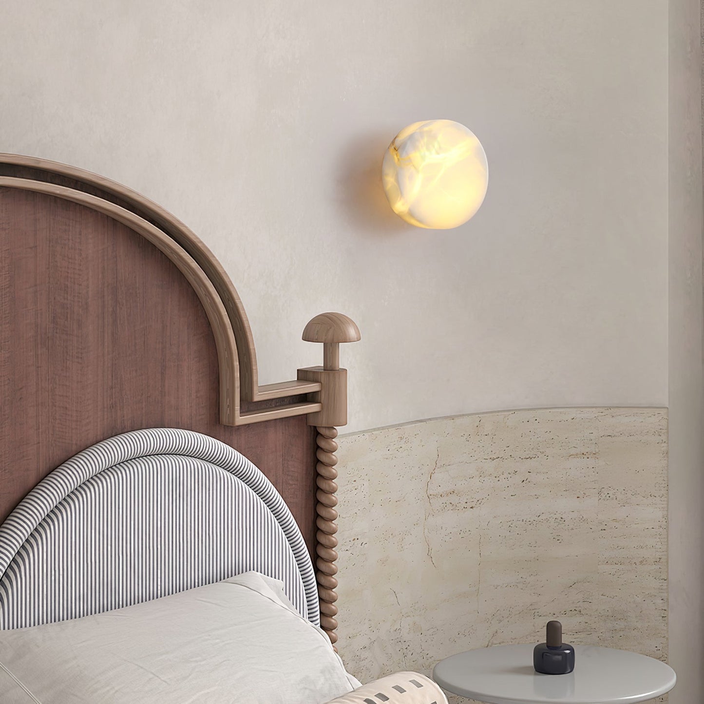 Wulfenite Alabaster Wall Lamp