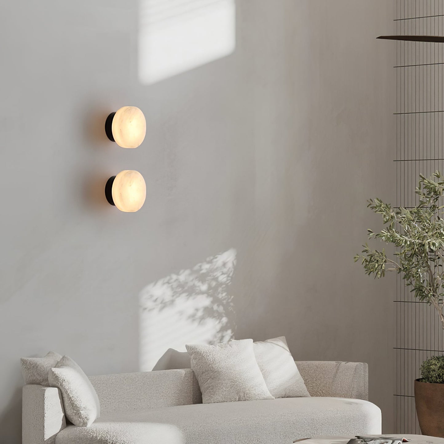 Wulfenite Alabaster Wall Lamp