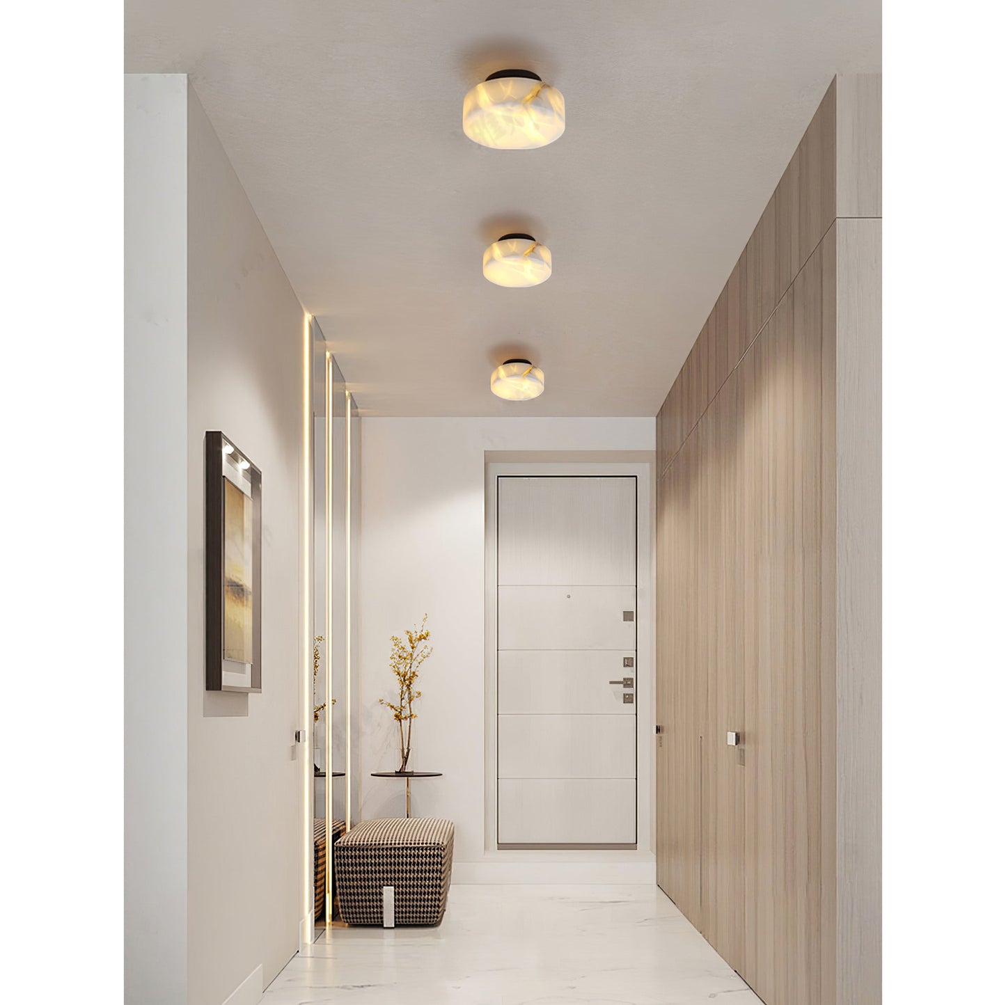 Wulfenite Alabaster Wall Lamp