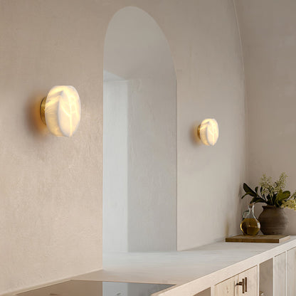 Wulfenite Alabaster Wall Lamp
