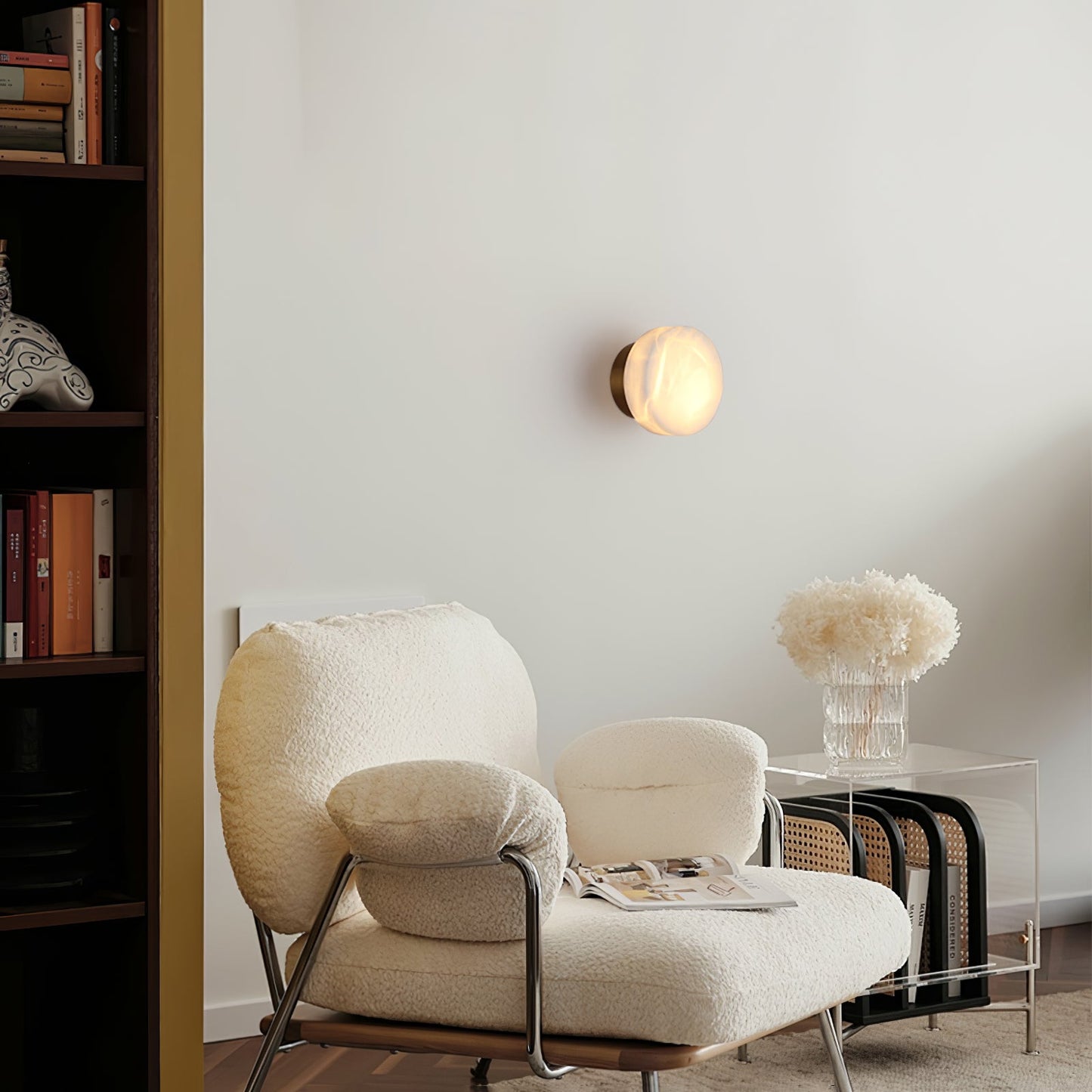 Wulfenite Alabaster Wall Lamp