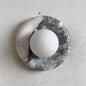 Solene White Marble Wall Sconce