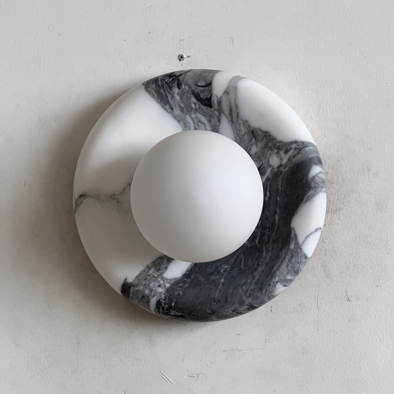 Solene White Marble Wall Sconce