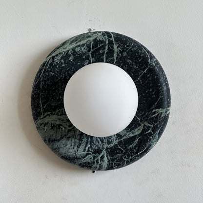 Solene Dark Green Marble Wall Sconce