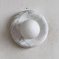 Solene White Marble Wall Sconce