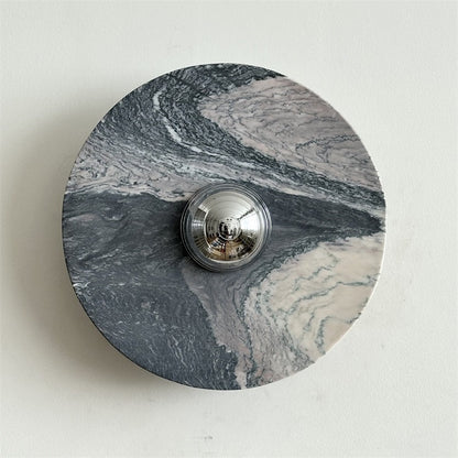 Isolde Round Marble Wall Sconce