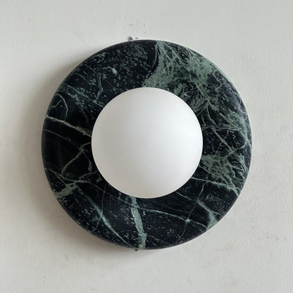 Solene Dark Green Marble Wall Sconce