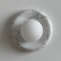 Solene White Marble Wall Sconce