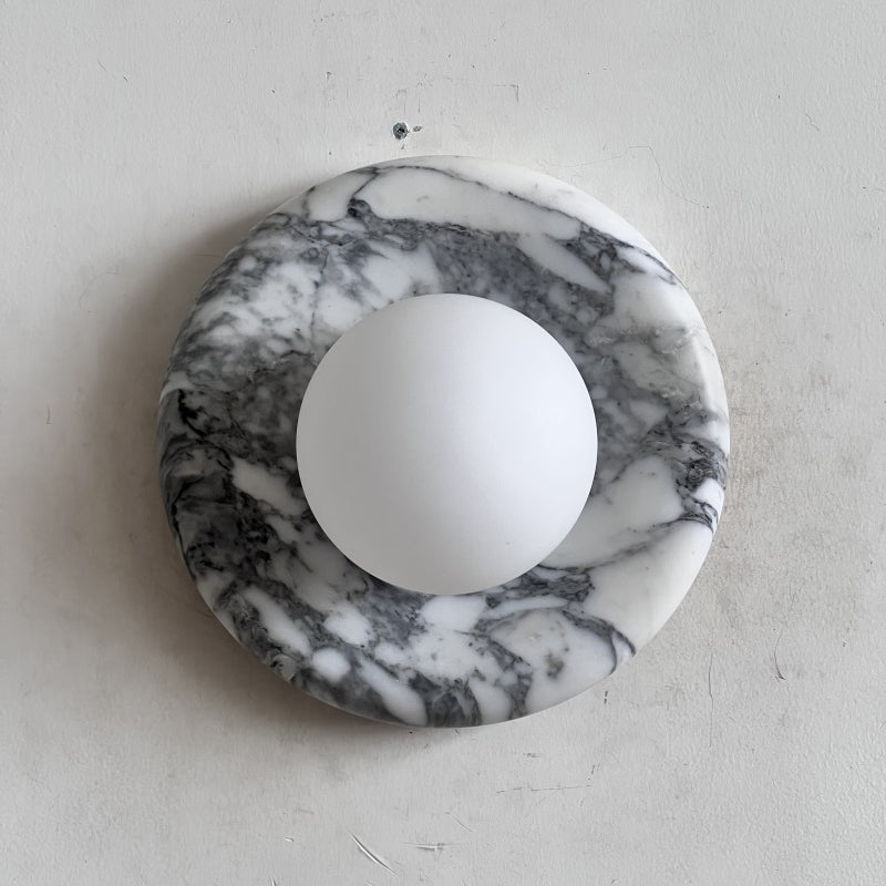 Solene White Marble Wall Sconce