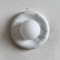 Solene White Marble Wall Sconce