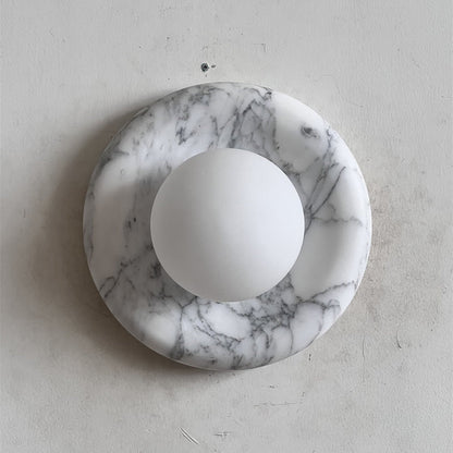 Solene White Marble Wall Sconce