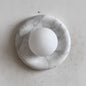 Solene White Marble Wall Sconce
