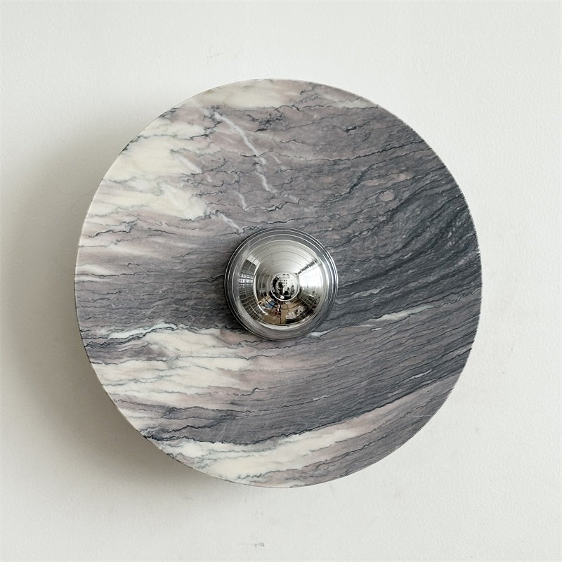 Isolde Round Marble Wall Sconce