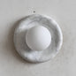 Solene White Marble Wall Sconce