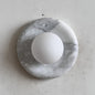 Solene White Marble Wall Sconce