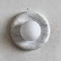 Solene White Marble Wall Sconce