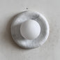 Solene White Marble Wall Sconce