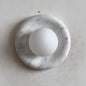 Solene White Marble Wall Sconce